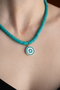 Heliophilia Silver Collar Multicolor con Colgante de Aleación